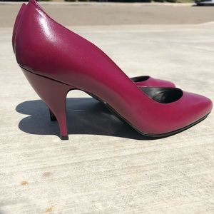 Beet colored heels